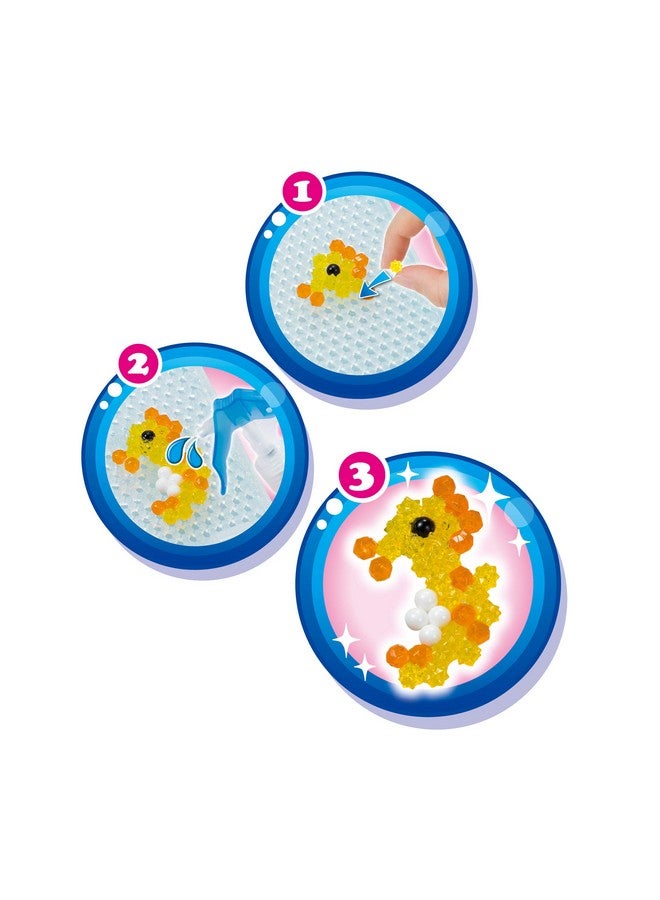 AquaBeads Arts & Crafts Ocean Life Theme Refill with Beads and Templates, Small - Image 4