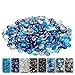 GRISUN Grisun Fire Glass for Fire Pit , 1/2 Inch Round Glass Rocks for Natural or Propane Fireplace, Fire Pit Round - Image 2