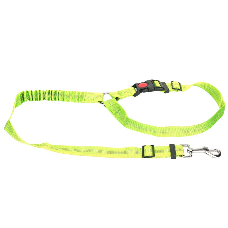 Fluorescent Green Pet Seat Belt: Adjustable Nylon Strap - Anti-Chew Reflective Dog Safety Accessory for Car Travel Outdoor Walking Small Medium Large Dogs - Image 5