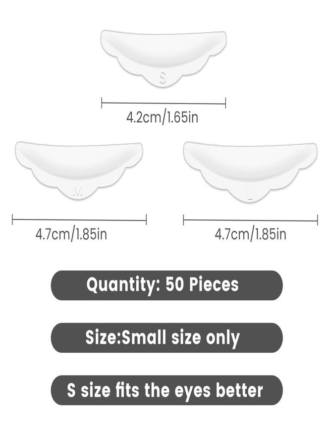 CL CAMILLASH Small Lash Lift Rods - 50 Pieces XS Silicone Pads Eyelash Shields for Perm Curls Kits- DIY Eyelash Lifting Tools For Balm Lifter Roller Non-Sticky Curler - Only Small Size(Transparent) - Image 3