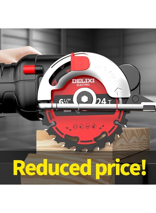 165x20mm 24T Alloy Circular Saw Blade for Wood Plywood Rubber Cutting - Image 4