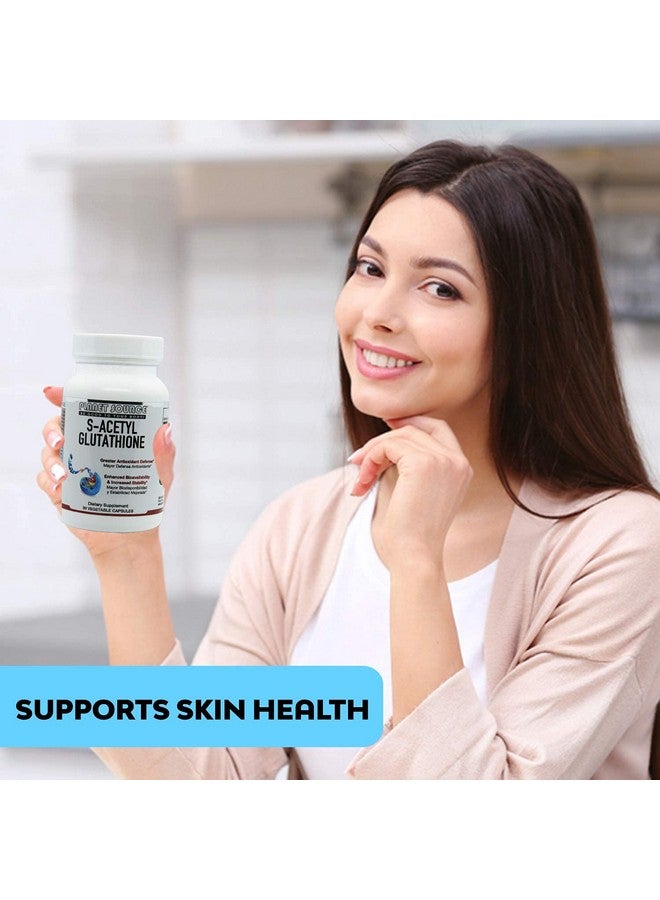 Planet Source Sacetyl Glutathione (Food Grade) Supplement Best Detox Supports Healthy Aging Liver Detox And Cell Function High Absorbtion Small Vegetarian Capsules - Image 3