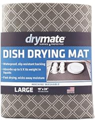Drymate Dish Drying Mat, Premium XL (19 Inches x 24 Inches) Kitchen Dish Drying Pad Ã¢â‚¬â€œ Absorbent/Waterproof - Image 1