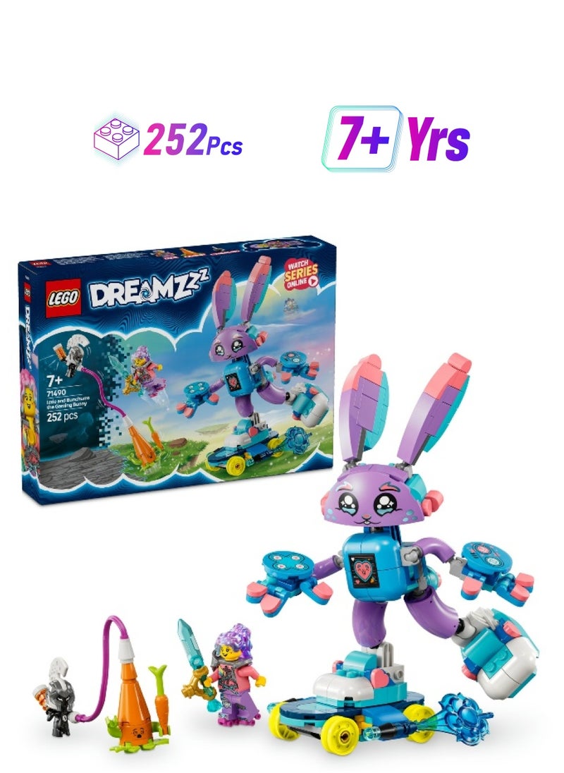 LEGO LEGO DREAMZzz Izzie & Bunchurro the Gaming Bunny 71490 Building Set (252 Pieces)  - Image 1
