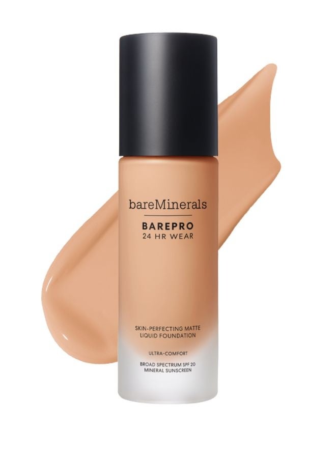 bareMinerals BAREPRO 24HR Matte Liquid Foundation SPF 20 – Med. 32 Cool | Full-Coverage Long-Wear Matte Foundation – 30 ml - Image 1