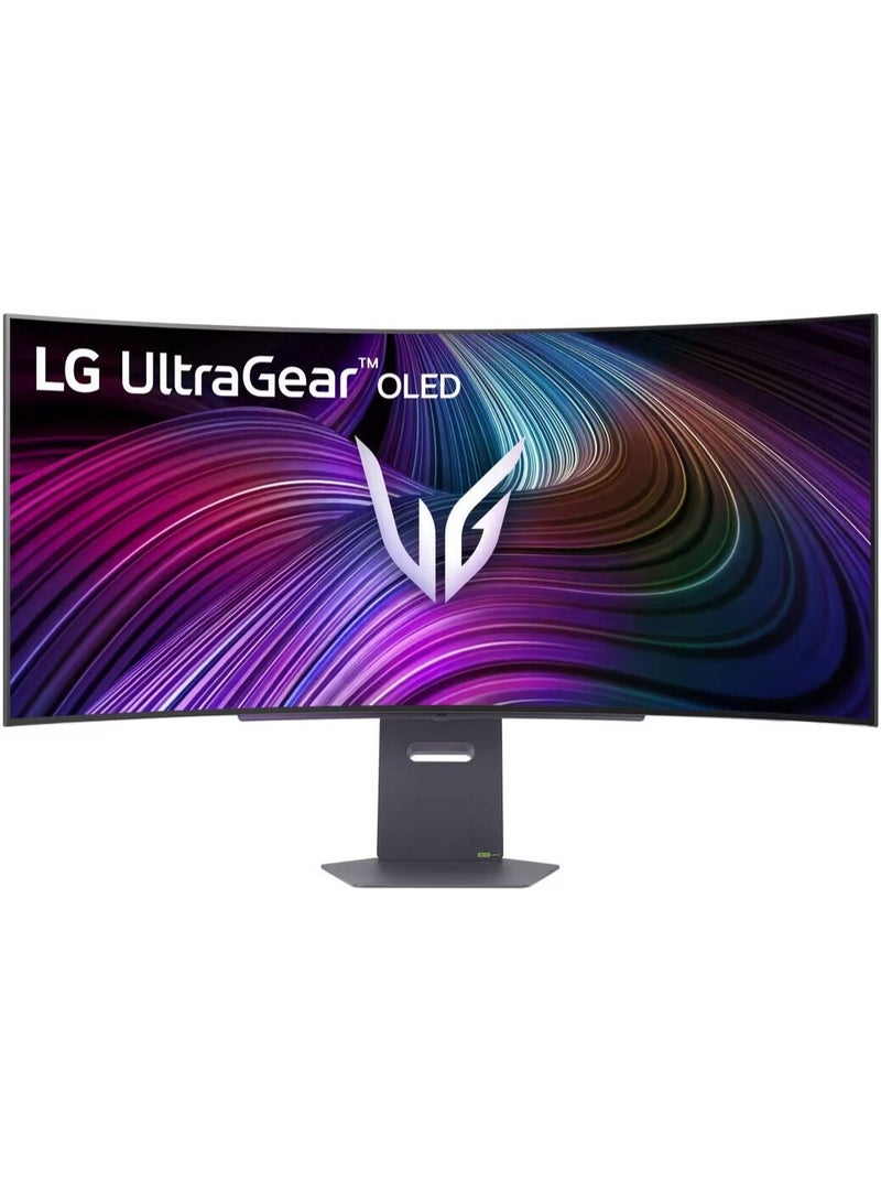 LG 45 inch UltraGear GX9 Curved OLED Gaming Monitor WQHD (3440x1440) 800R Display, 240Hz Refresh Rate, 0.03ms (GtG) Response Time, AMD FreeSync Premium, VESA AdaptiveSync, HDR10, DCI-P3 98.5% 45GX90SA-B.AMA Black - Image 1
