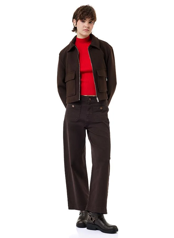 Koton High Waist Culotte Jeans