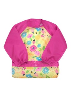 green sprouts Snap & Go Easy-Wear Long Sleeve Bib 12-24M Bee, Of  - Image 1