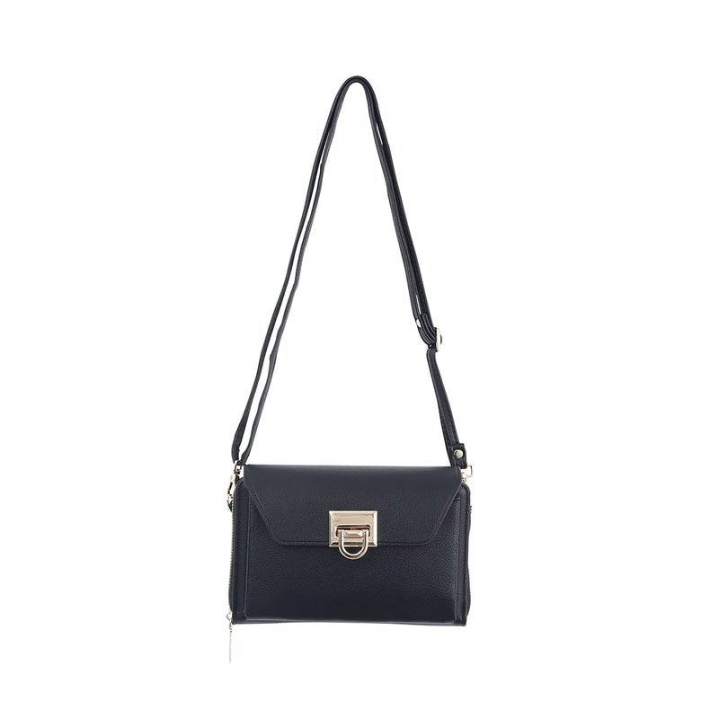 EVVE Small Crossbody Shoulder Bag For Women, Cell Phone Wallet Purse with Multiple Card Slots | Black - Image 5