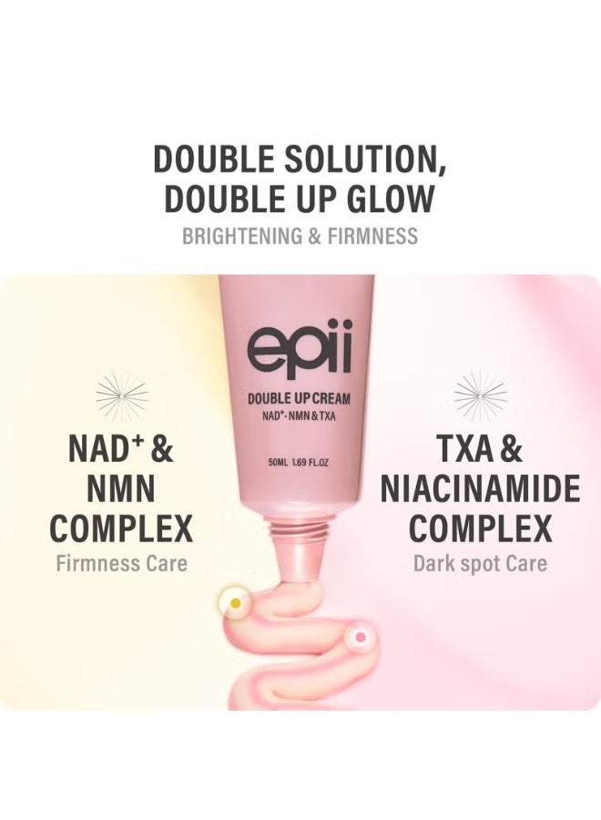 إيبي كريم إيبي Double Up مع NAD+ وNMN وTXA لتفتيح وتوحيد لون البشرة وترطيبها – 50 مل - Image 2