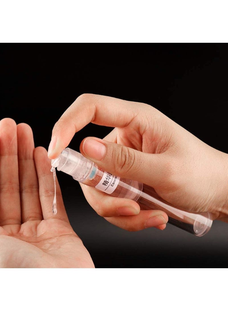 Sweet seven Clear Airless Lotion Pump Bottles - Set of 15 15ml Travel-Friendly Cosmetic Containers for Foundations Serums Lotions and More Leak-Proof and Refillable Design(Includes two funnels) - Image 2