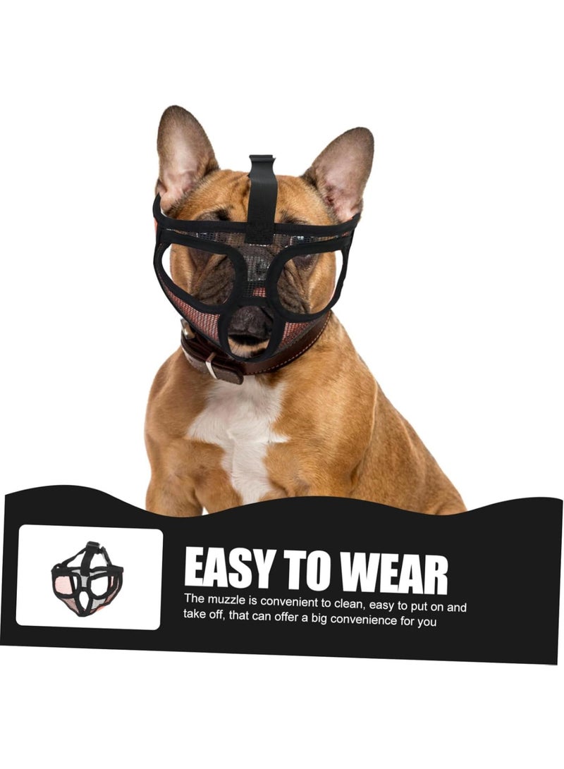 GGOOT Adjustable Breathable Mesh Dog Muzzle for Short Snout Breeds Biting Barking Chewing Comfortable Fit Essential Pet Product for Training and Outdoor Use  - Image 4