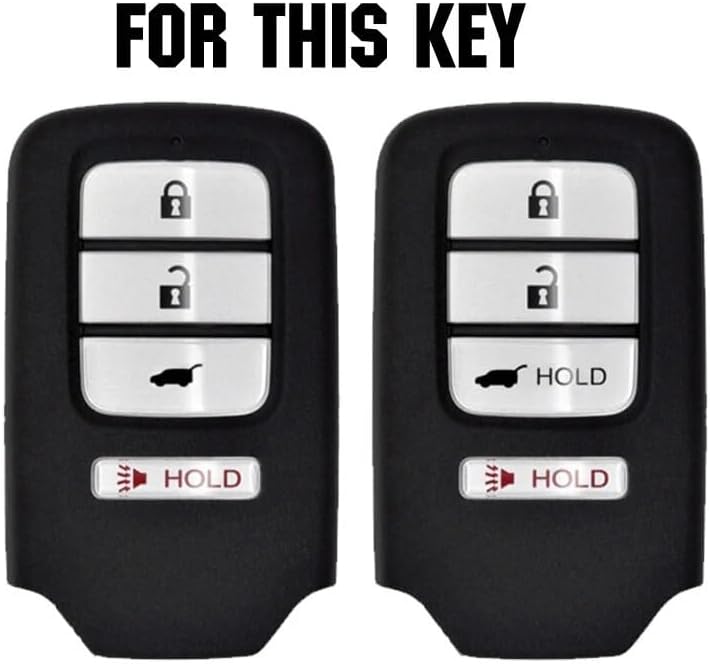 QASULER Silicone Key Fob Case for Honda Models - Image 2