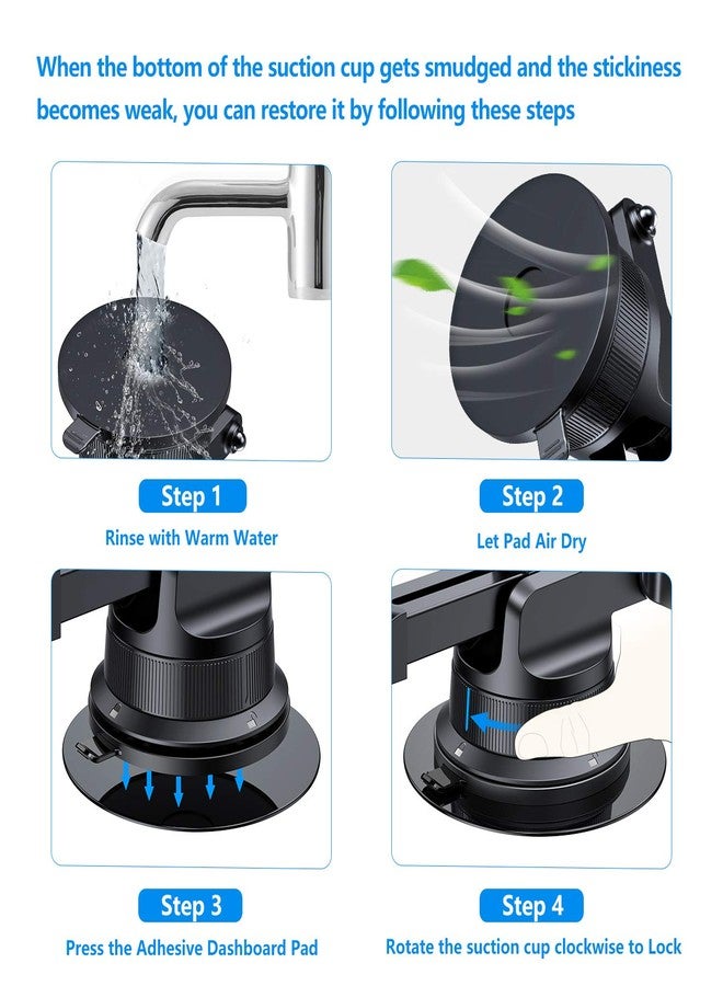 VANMASS Rotate Lock Suction Cup for Car Phone Mount - Image 3