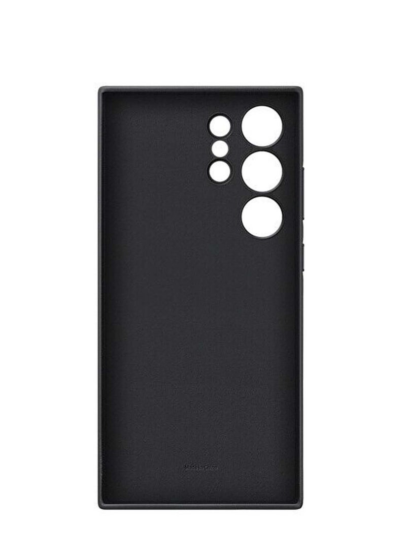 Techie - Samsung Galaxy S24 Ultra 2024 Vegan Leather Case Nature Friendly Case – Black - Image 1