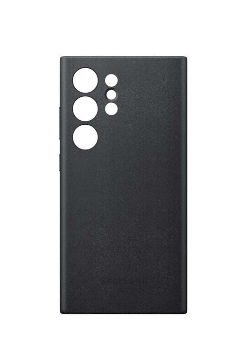 Techie - Samsung Galaxy S24 Ultra 2024 Vegan Leather Case Nature Friendly Case – Black - Image 1