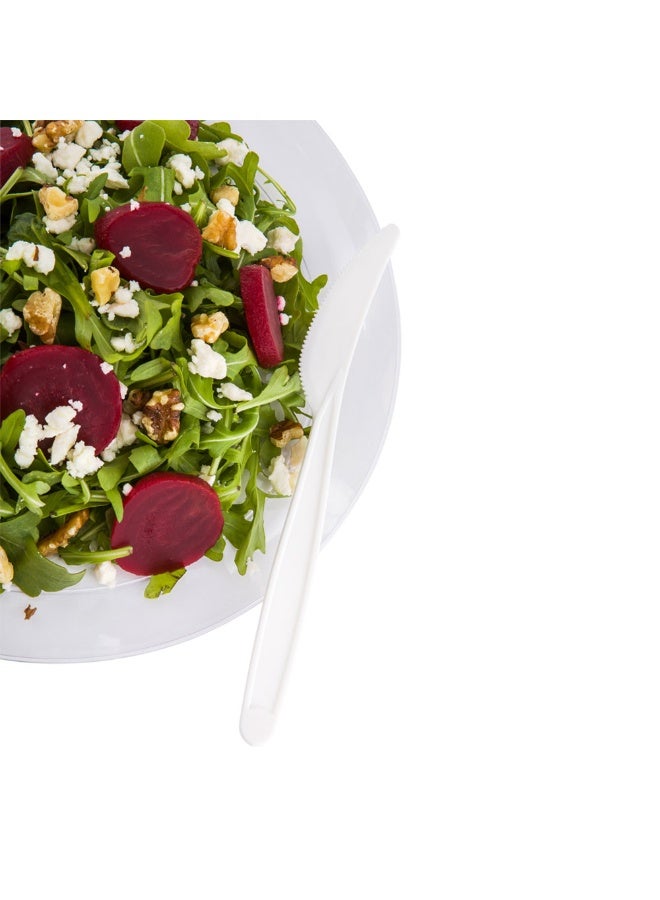 Restaurantware 3 x 3 Inch Dessert Plates 100 Small Cocktail Plates - Square Wavy Edges White Plastic Disposable Appetizer Plates Holds Sauces And Dips For Wedding Or Birthday Parties - Image 2