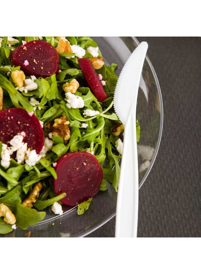 Restaurantware 3 x 3 Inch Dessert Plates 100 Small Cocktail Plates - Square Wavy Edges White Plastic Disposable Appetizer Plates Holds Sauces And Dips For Wedding Or Birthday Parties - Image 3