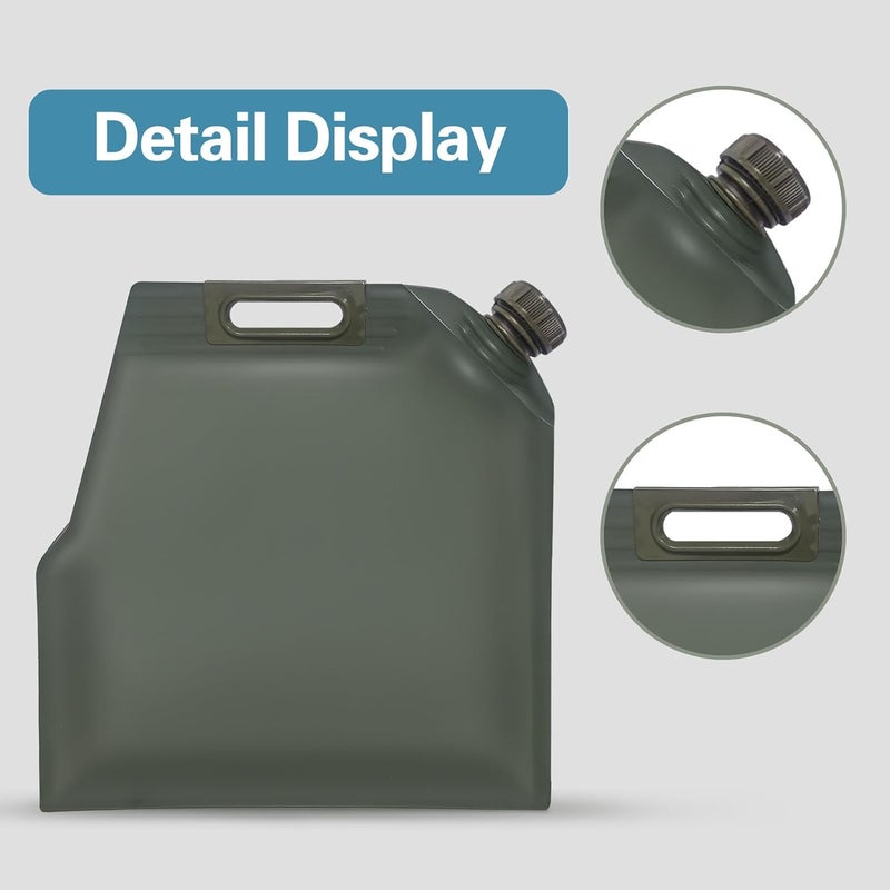 Portable Gas Bladder, Tpu Leakproof Fuel Bag Gasoline Handheld Oil Transfer Foldable Fuel Transfer Vehicle Oil Bag Gasoline Container for Drivers Suvs (5L) - Image 2