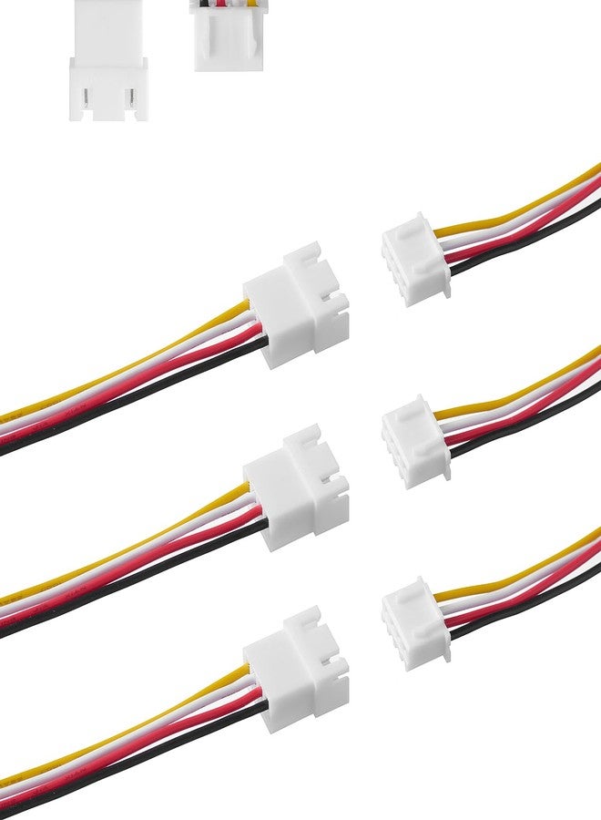Bridgold 20 Pairs JST-XH 2.54 4Pin Connector Balance Plug Lead Socket Male and Female with 100mm Silicone Wire Cables. (4Pin) - Image 1