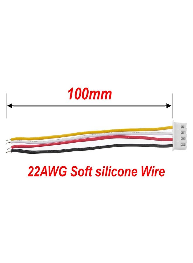 Bridgold 20 Pairs JST-XH 2.54 4Pin Connector Balance Plug Lead Socket Male and Female with 100mm Silicone Wire Cables. (4Pin) - Image 4