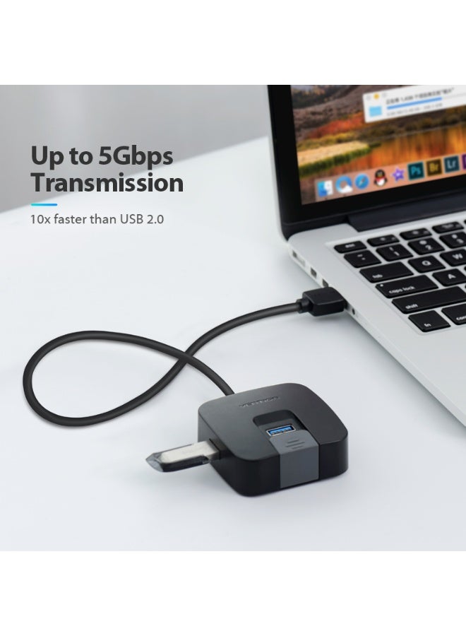 VENTION 4 Ports USB3.0 HUB 0.15M Black Model # CHBBB - Image 3