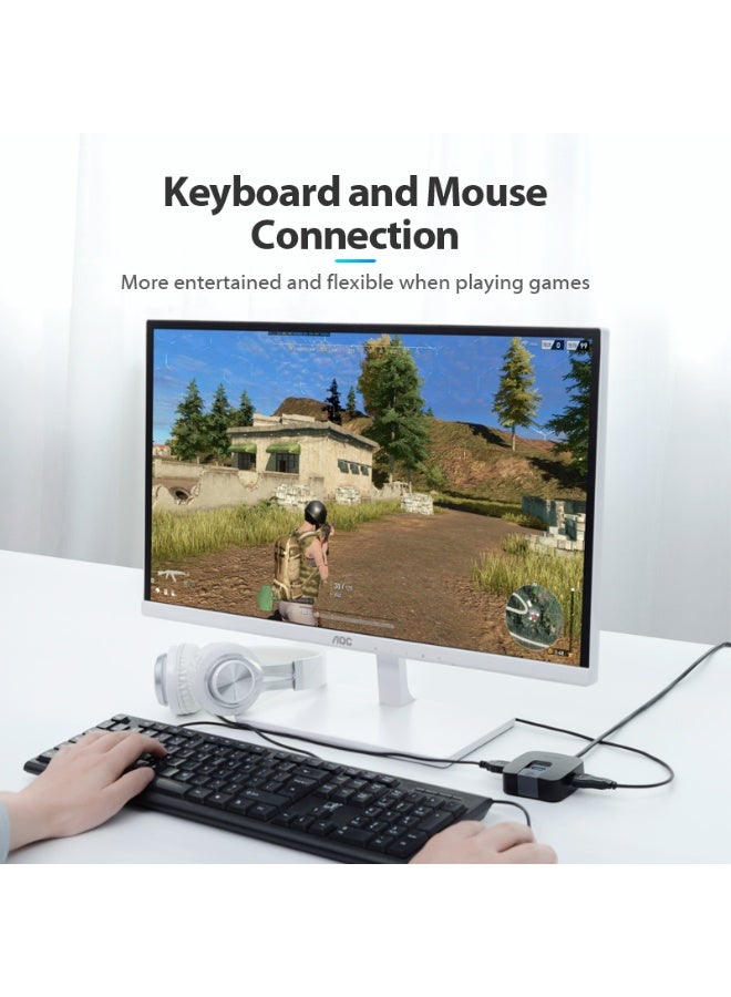 VENTION 4 Ports USB3.0 HUB 0.15M Black Model # CHBBB - Image 4