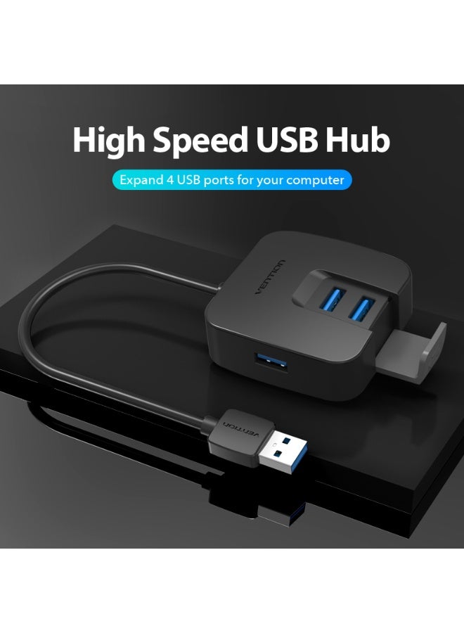 VENTION 4 Ports USB3.0 HUB 0.15M Black Model # CHBBB - Image 2