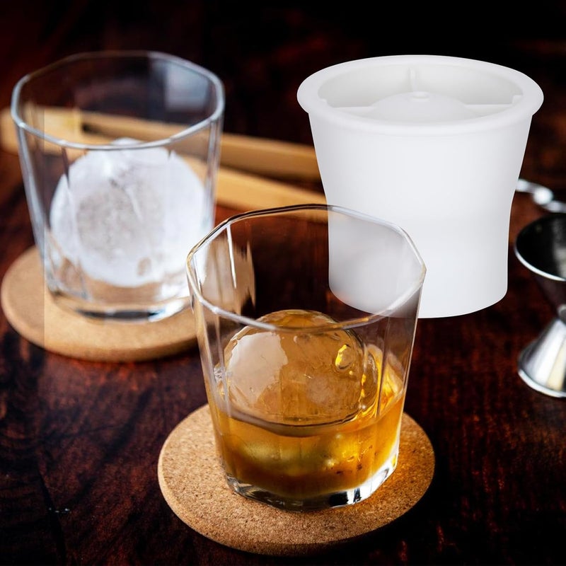 XIORRY (Upgrade) Ice Molds 6 PCS, Silicone Sphere Ice Mold Maker, Stackable Easy Release Circle Ice Cube Mold with Lids, Spherical Ice Makers with Lids for Whiskey, Cocktails, Bourbon, and Drinks - Image 5