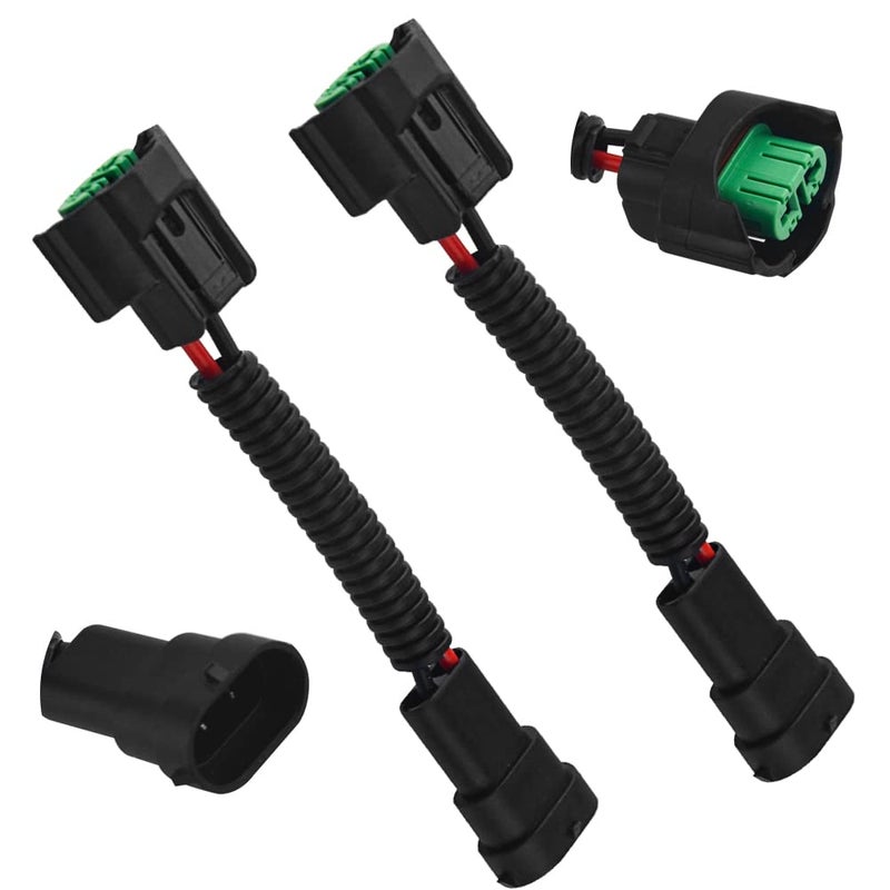 WMYCONGCONG 2 PCS H11H8 Pigtail Socket Wiring Harness Socket Wire Connector Plug Extension Cable for Headlight