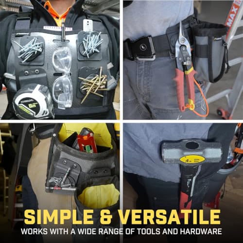 Holstery MagMaster | Magnetic Tool Holder - Strong Clip-On Belt Magnet Holster for Screws, Hammer, Sockets, Pliers, Drill Bit, Wrench, or Any Magnetic Tools and Hardware - Image 5