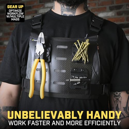 Holstery MagMaster | Magnetic Tool Holder - Strong Clip-On Belt Magnet Holster for Screws, Hammer, Sockets, Pliers, Drill Bit, Wrench, or Any Magnetic Tools and Hardware - Image 4