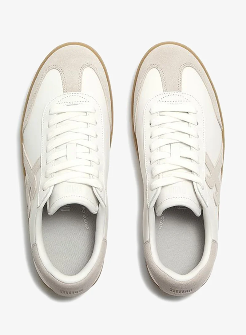فيت فلوب THE DASH MENS T-TOE LEATHER/SUEDE SNEAKERS