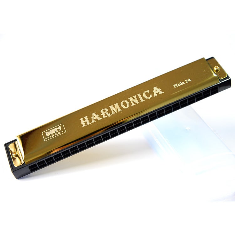 24-Hole C Key Harmonica Metal Harmonica Kidsren'S Beginner Enlightenment Musical Instrument Educational Early Education Toys - Image 3