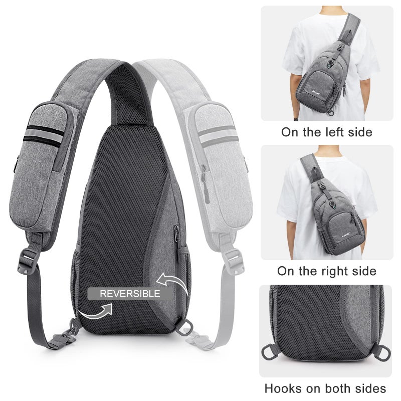 G4Free RFID Sling Bag Crossbody Backpack Small Chest Shoulder Bag Hiking Outdoor - Image 5