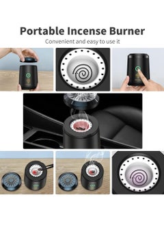بيوينتي Compact Bakhoor Burner – Rechargeable USB Aroma Diffuser for Home and Car  - Image 5