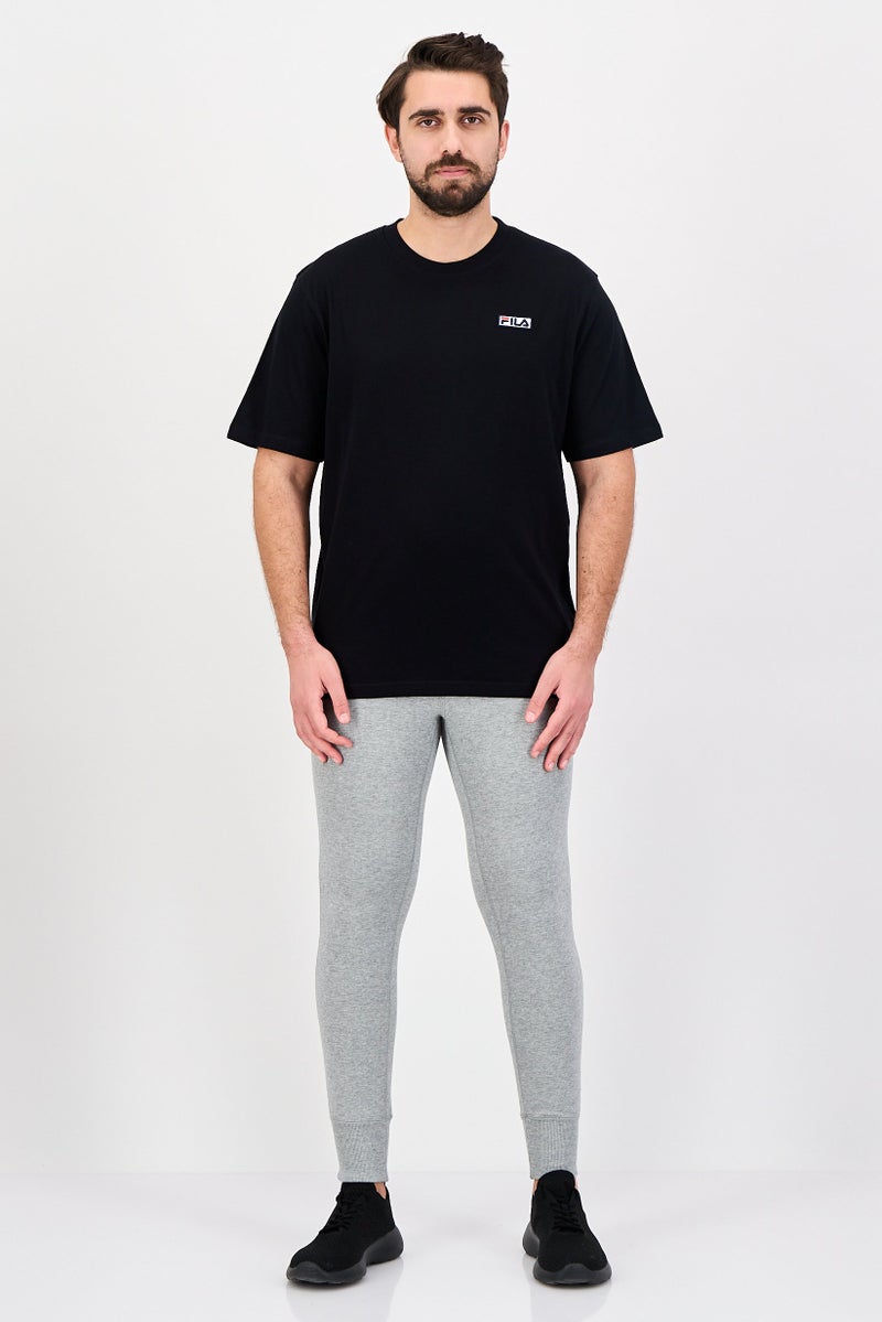 FILA Men Sportswear Fit Short Sleeve Outdoor T-shirt, Black - Image 4
