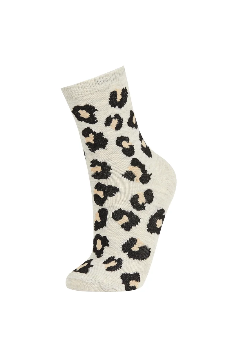 Defacto  Woman 3 Piece Cotton Long Socks for Women | Best Price UAE