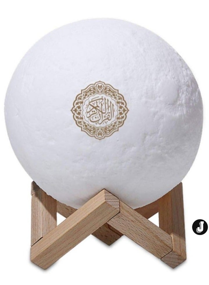 JAJEEK "3D Quran Moon Speaker with Bluetooth & Remote Control – Portable Night Light" - Image 1