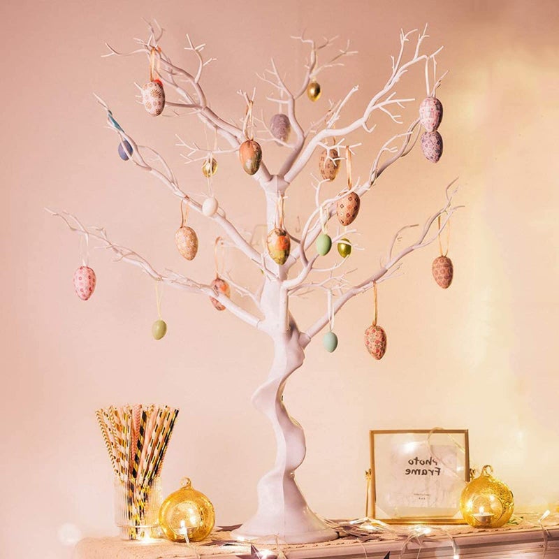 Hewory Tree Centerpieces for Weddings White 23in - Decorative Ornament Display Tree for Tables, Tree Branches for Decoration, Artificial Manzanita Tree Centerpiece for Christmas Birthday Party Decor - Image 1