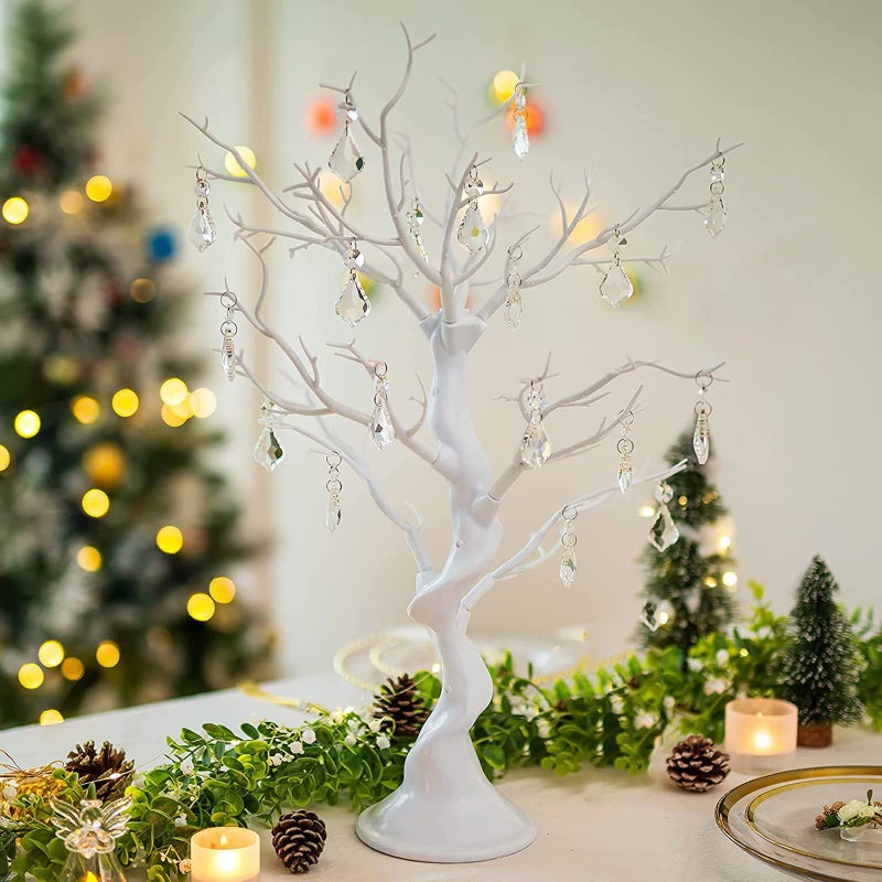 Hewory Tree Centerpieces for Weddings White 23in - Decorative Ornament Display Tree for Tables, Tree Branches for Decoration, Artificial Manzanita Tree Centerpiece for Christmas Birthday Party Decor - Image 5