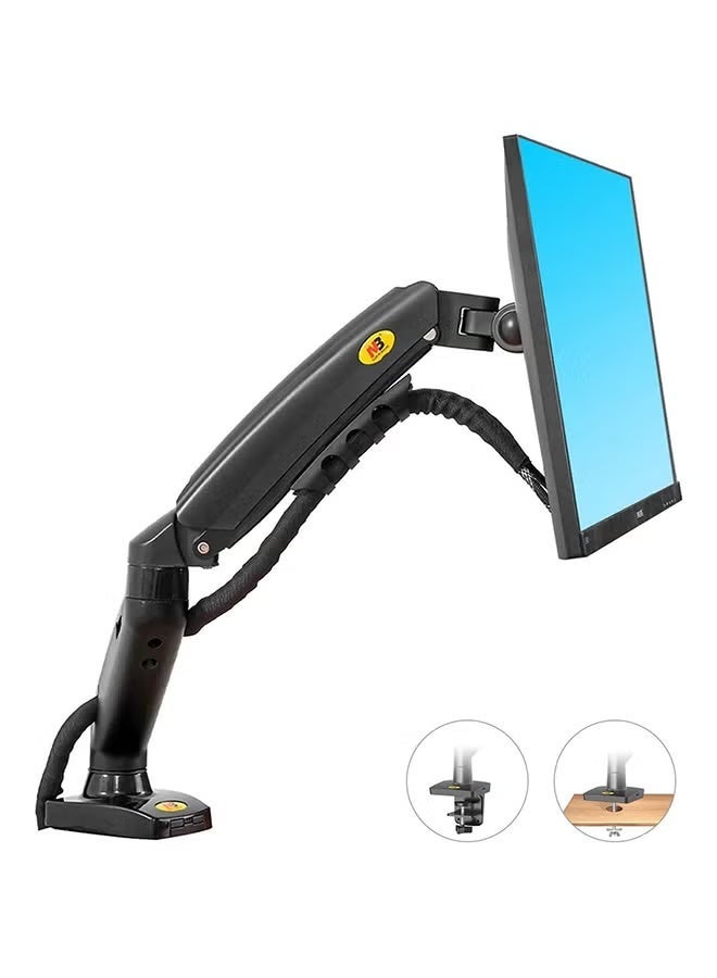 Monitor Desk Mount Stand Full Motion Swivel Arm Gas Spring for 17in-30in Computer From 4.4lbs to 19.8 lbs Black - Image 2