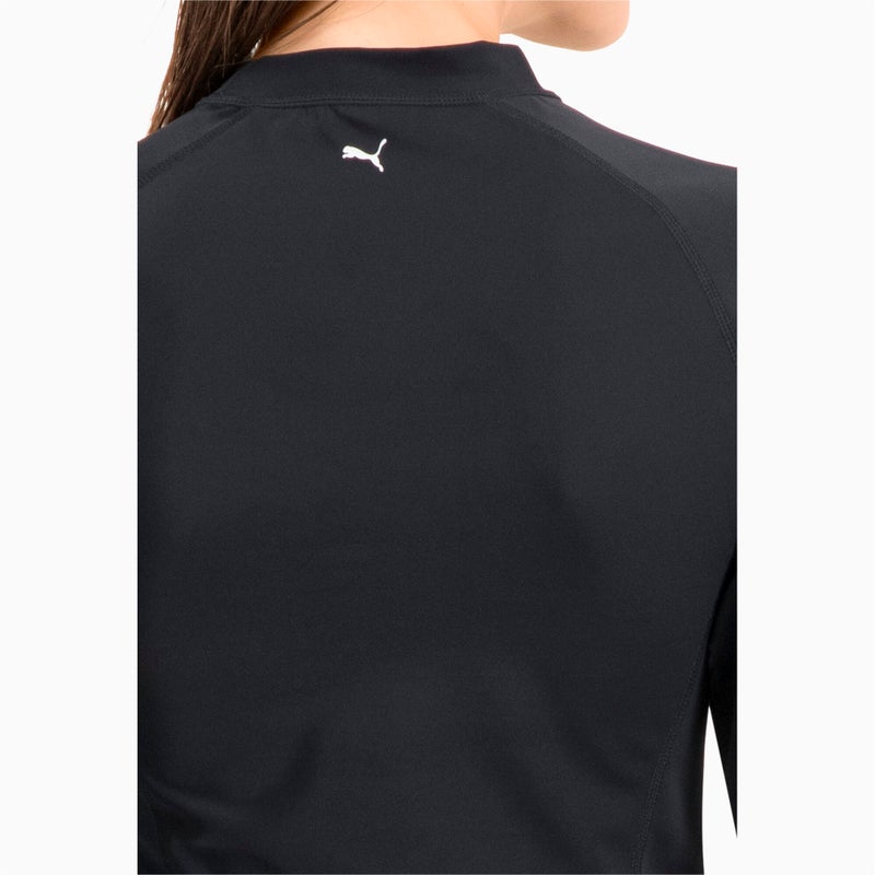 PUMA Swim Womens Black Long Sleeve Rash Guard - Image 5