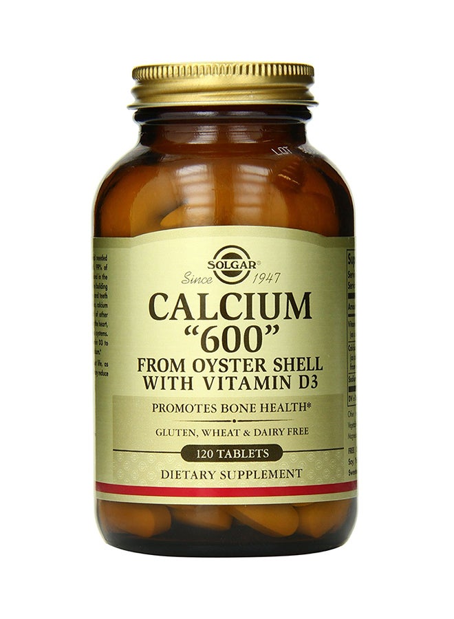 Solgar Calcium 600 From Oyster Shell With Vitamin D3 - Image 1