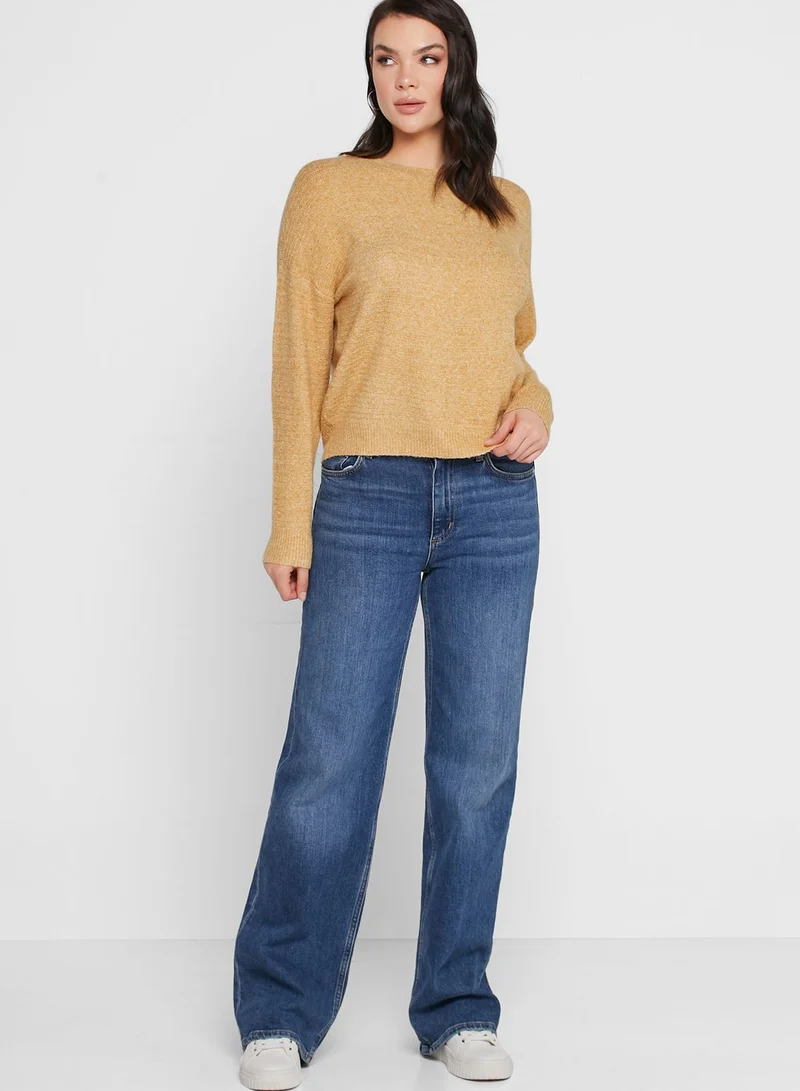 VERO MODA Round Neck Knitted Top
