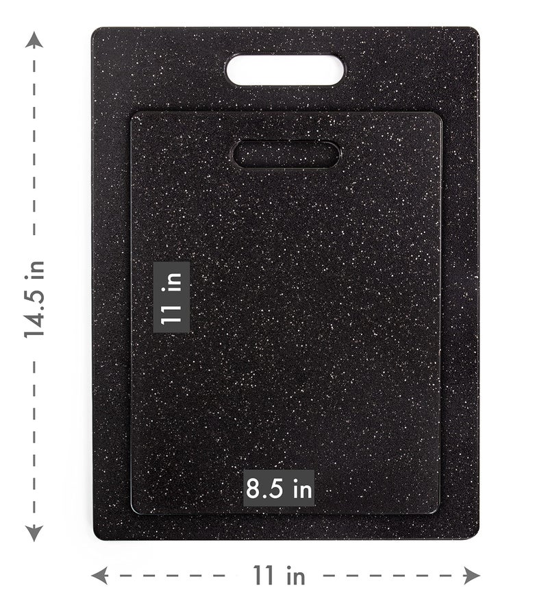 Dexas Superboard Pastry Board and Cutting Boards, Set of Two, Midnight Granite Color - Image 4