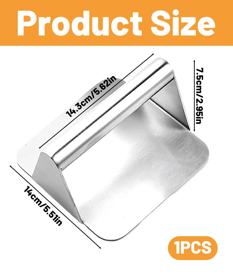KalamkariX Burger Press, Burger Patty Maker Mould, Square Hamburger Press for Uniform Patties, Ideal for Home Cooks and BBQ Enthusiasts, Can be Used as a Gift to Give to Friends, 14x14.3 cm - Image 2