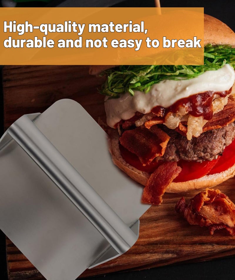 KalamkariX Burger Press, Burger Patty Maker Mould, Square Hamburger Press for Uniform Patties, Ideal for Home Cooks and BBQ Enthusiasts, Can be Used as a Gift to Give to Friends, 14x14.3 cm - Image 5