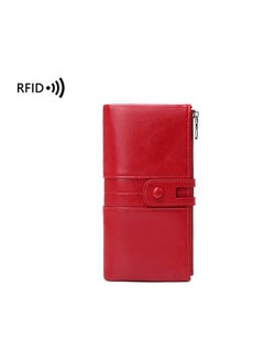 Generic Women's Wallets Handmade Elegant RFID Blocking Italian PU Leather Ladies Wallet Tri-fold Women's Purse  - Image 1