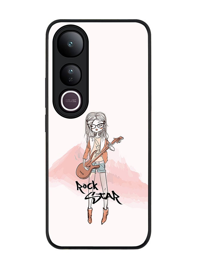 Stylizedd For vivo V50 Lite Case,Slim fit Camera Protection, Shockproof Thin Phone cover  - Rockstar Girl
